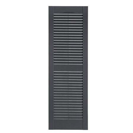 Perfect Shutters 15 Inch x 59 Inch Louver Exterior Vinyl Shutter, PR LVR-15-59-07